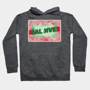 Maldives Vintage style retro souvenir Hoodie